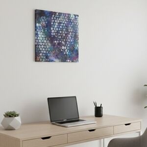 HANDCRAFTED Abstract Painting HANDPAINTED Artwork HANDMADE Wall Art Decor 8"x8"